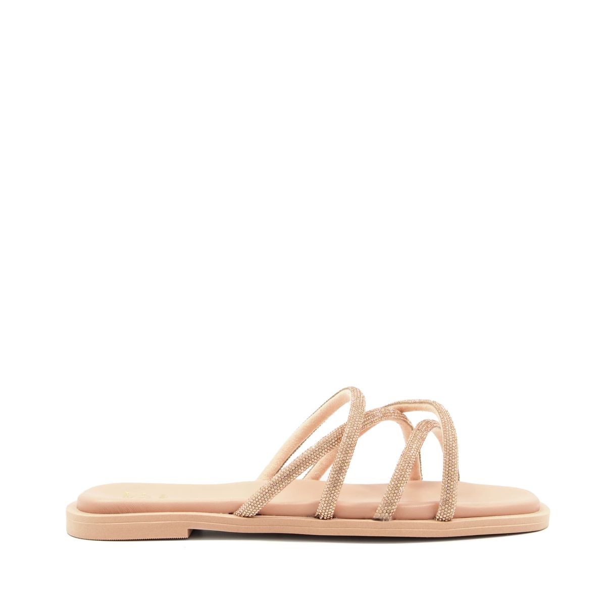 Sandales plates rose poudr La Redoute