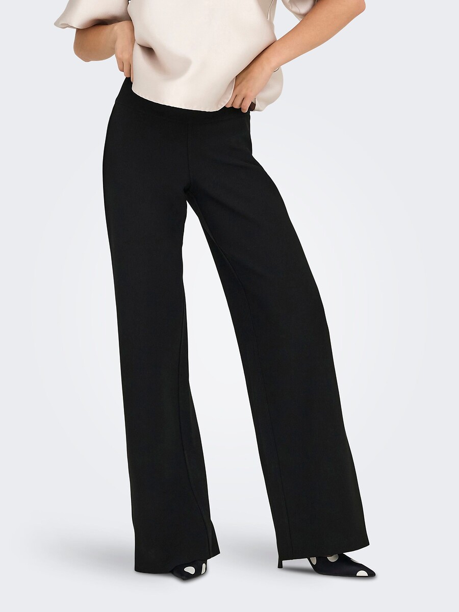 Pantalon large taille haute, ONLY