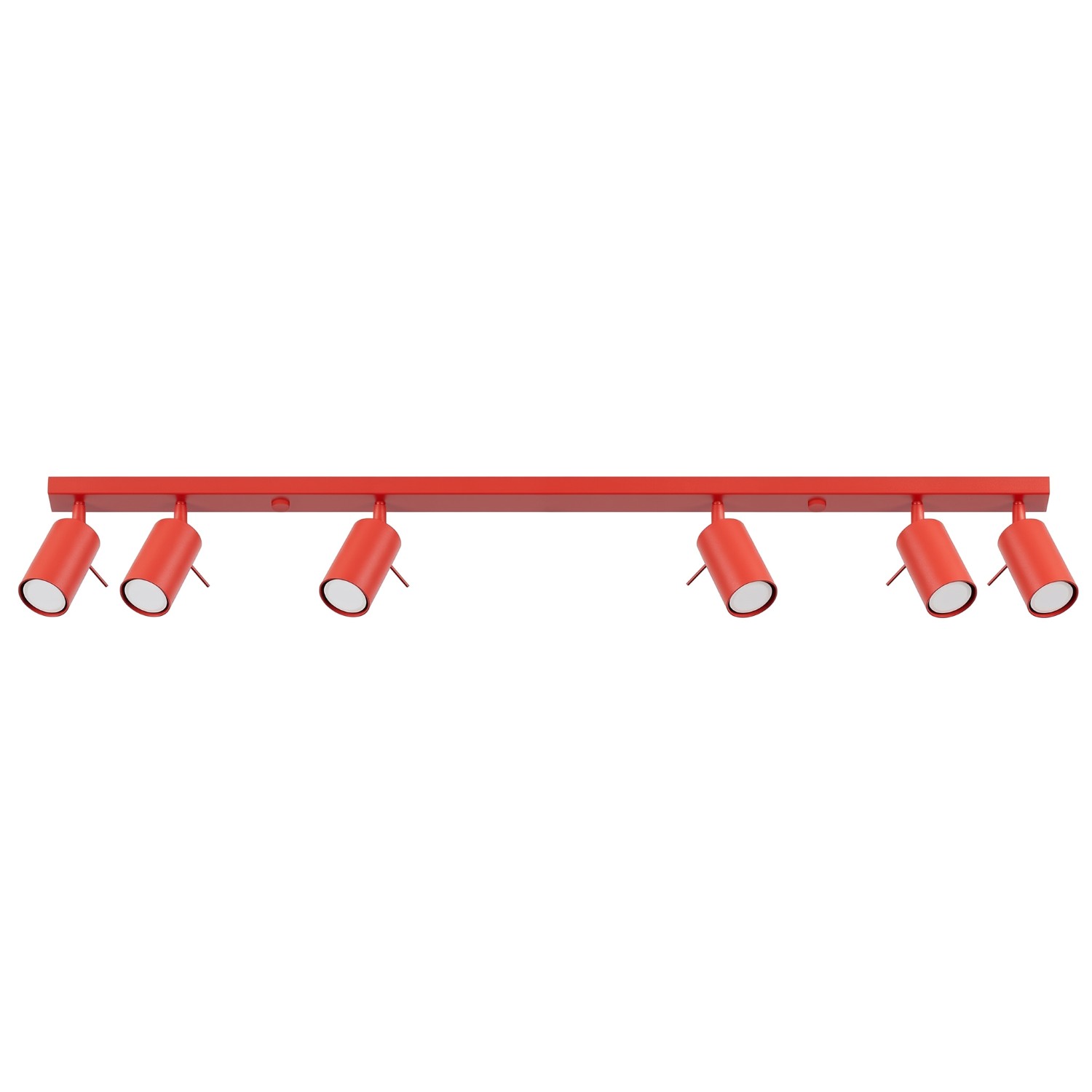Plafonnier Acier Rouge GU10 6 RING, EDEN