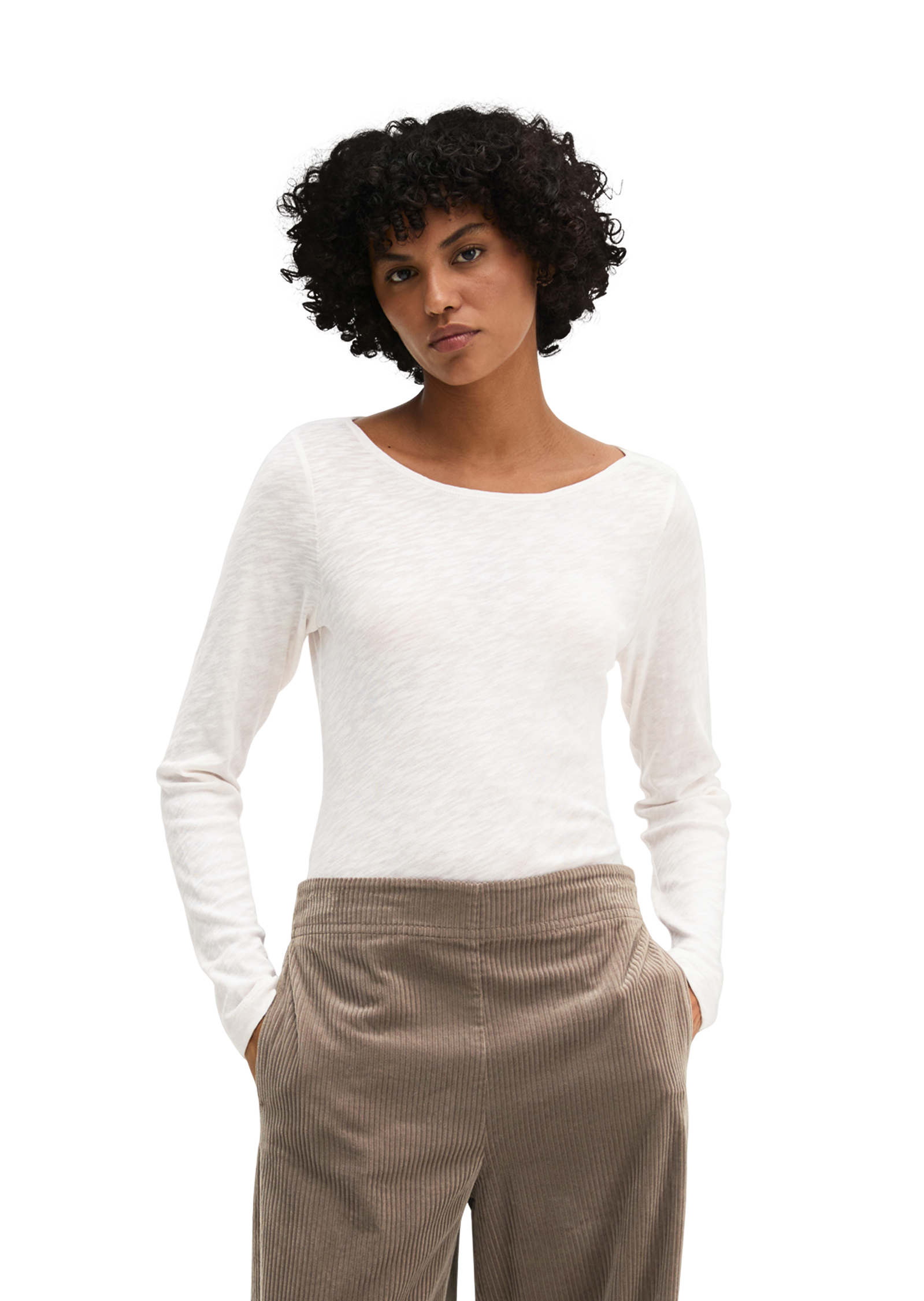 T-shirt à manches longues U-Boot coupe classique en qualité Organic Cotton, MARC O'POLO