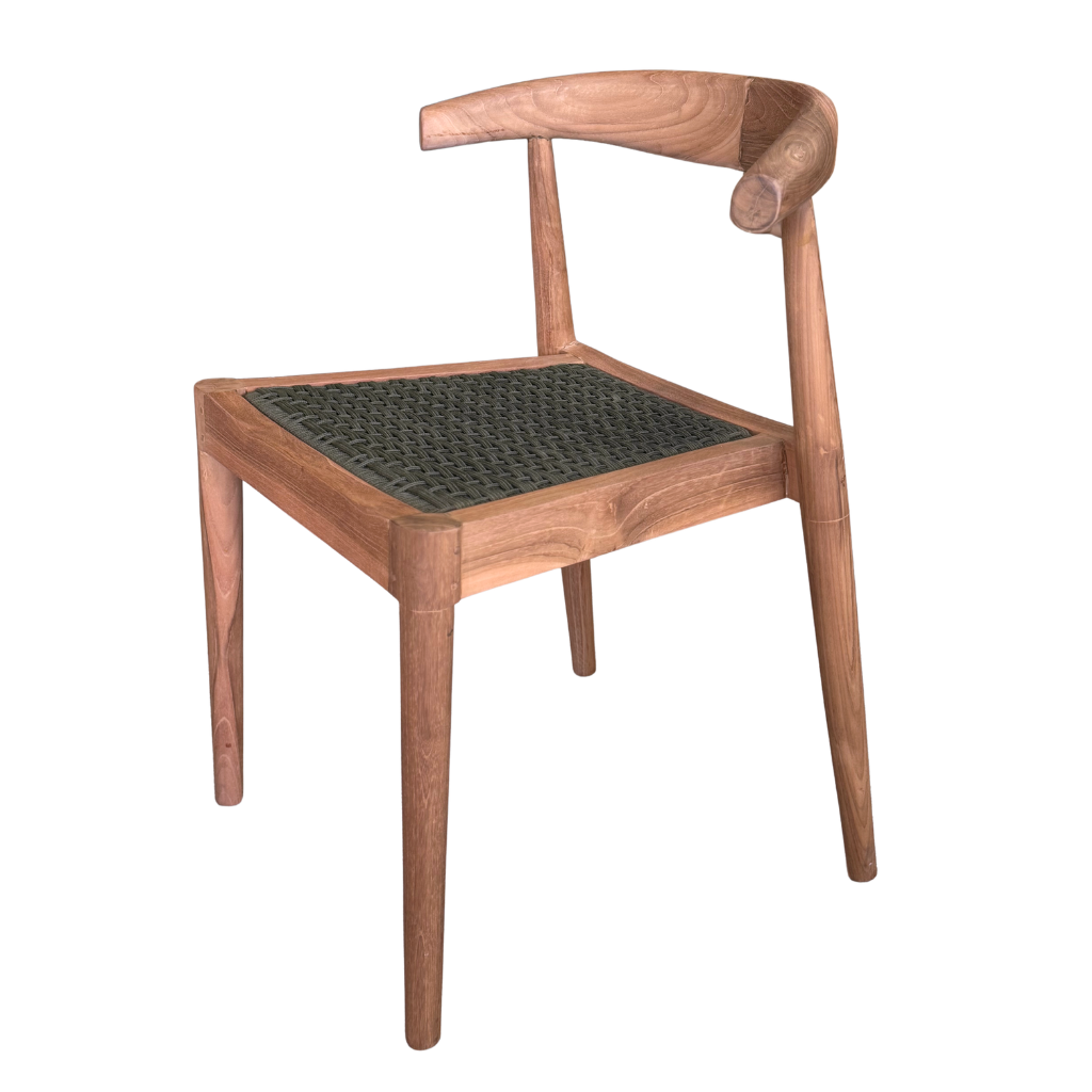 Chaise en bois de teck et corde synthétique AMBIA, HYDILE