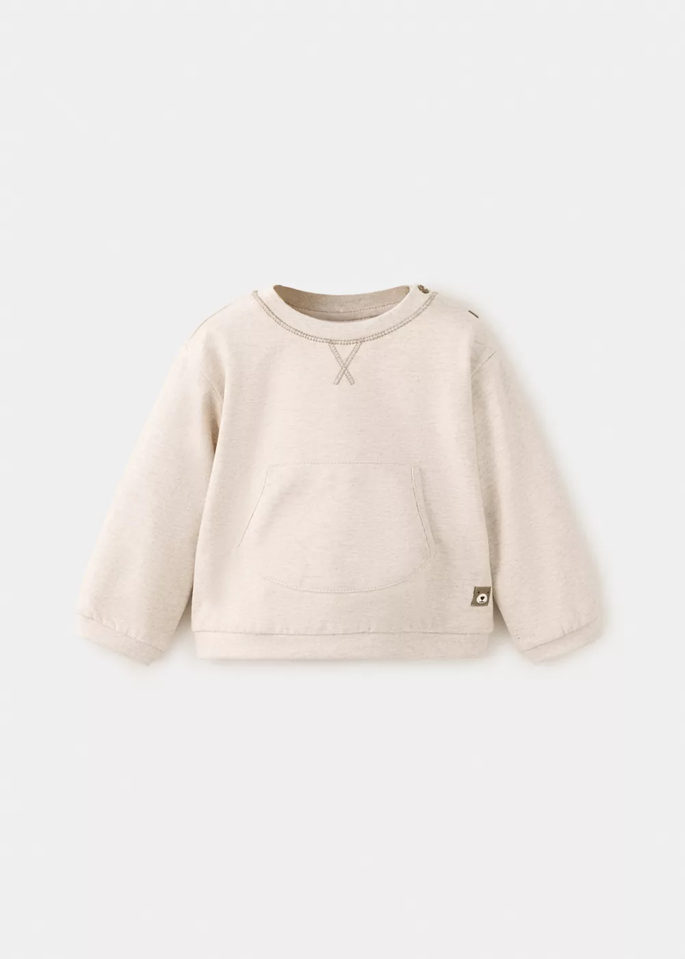Sweat-shirt coton à poche, MANGO BABY