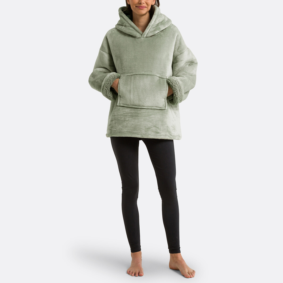 SO'HOME Plaid fleece sweater maat S/M, Javi