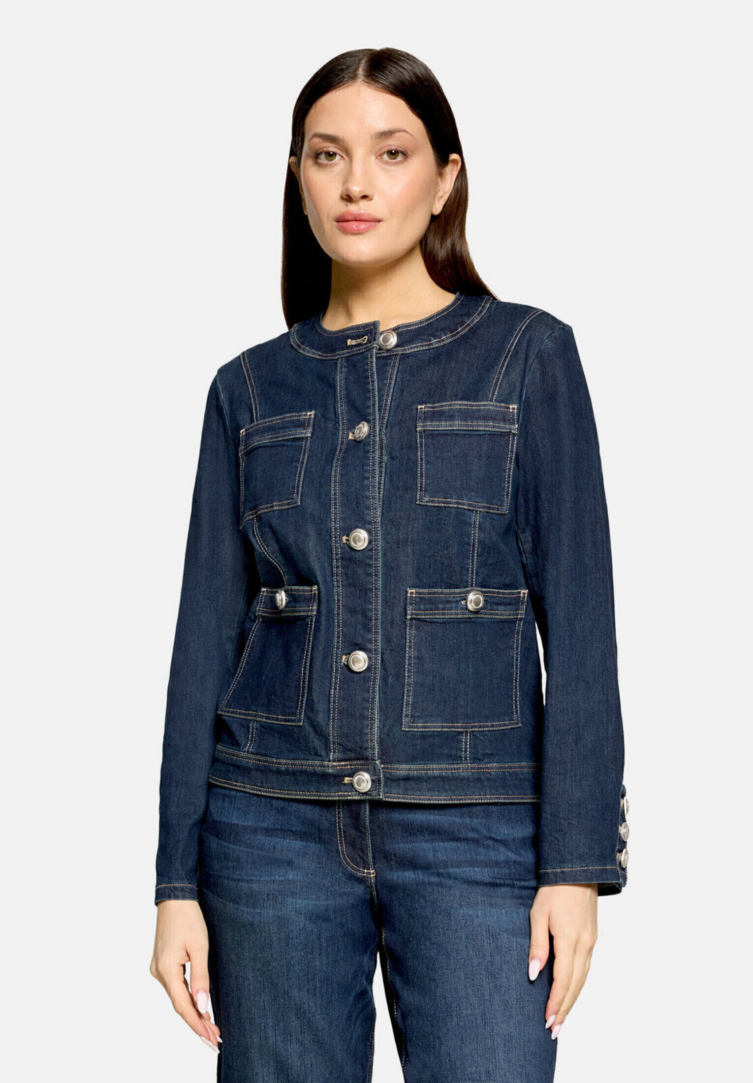 Veste en jean à boutons, BETTY BARCLAY