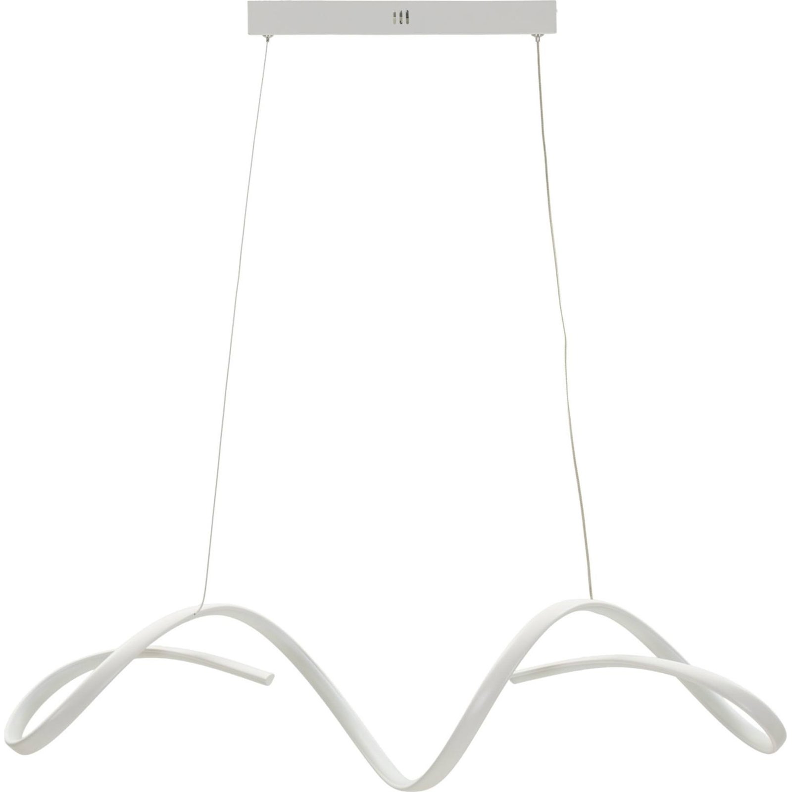 Suspension LED en aluminium ondulée, RECOLLECTION