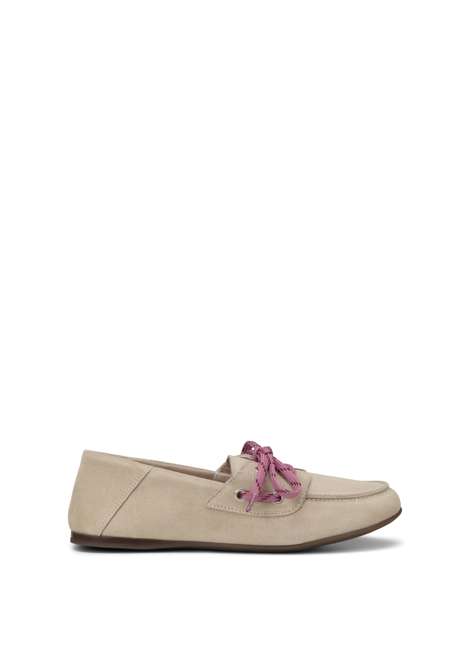Chaussure bateau modèle Siana en cuir velours doux, MARC O'POLO