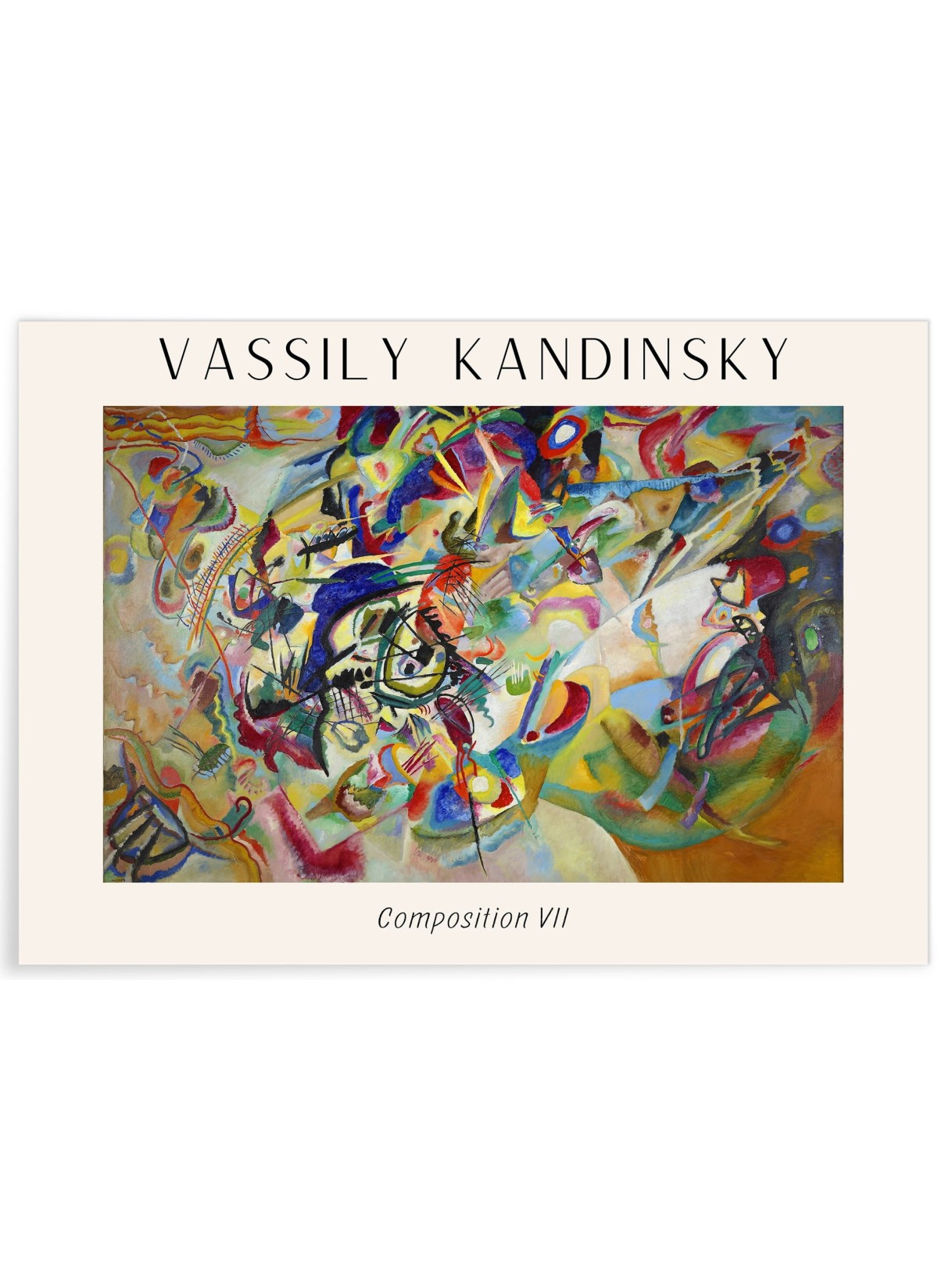 Affiche Vassily Kandinsky Composition VII, L'AFFICHERIE