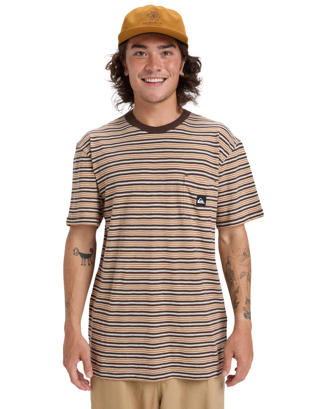 T-shirt à manches courtes ONYX STRIPED, QUIKSILVER