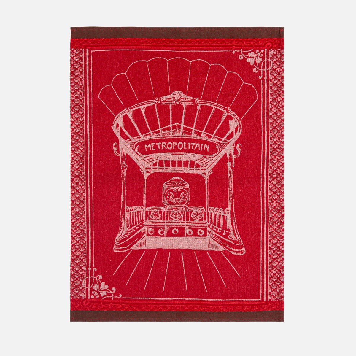 Torchon jacquard en coton MÉTROPOLITAIN, COUCKE