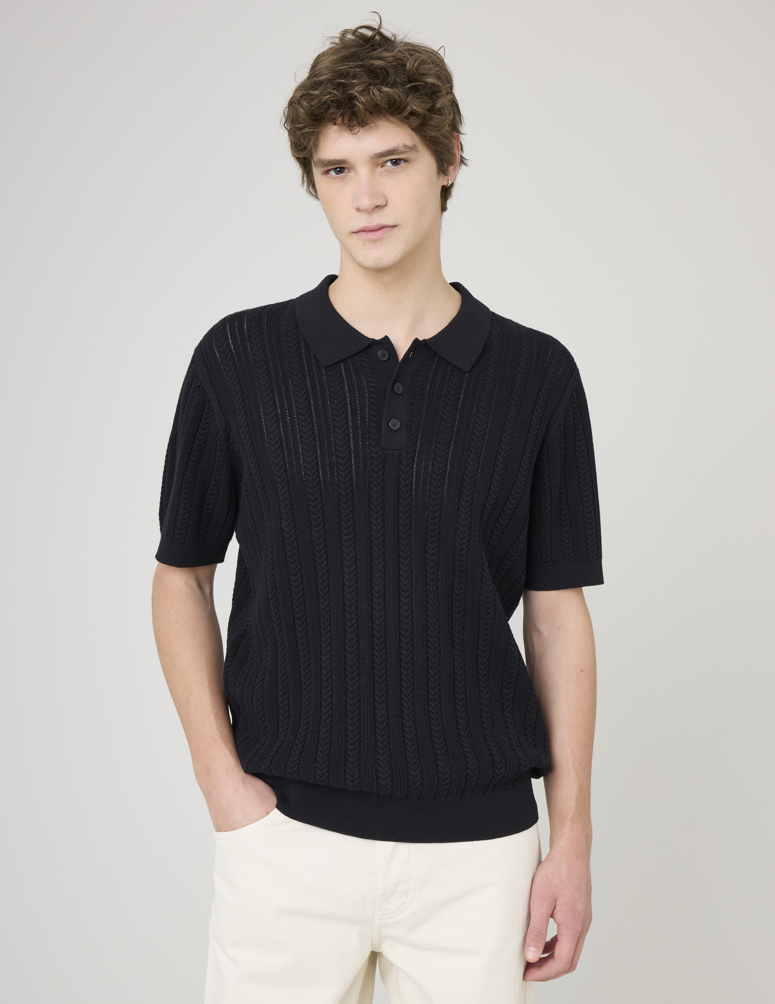 Polo maille fantaisie, BZB