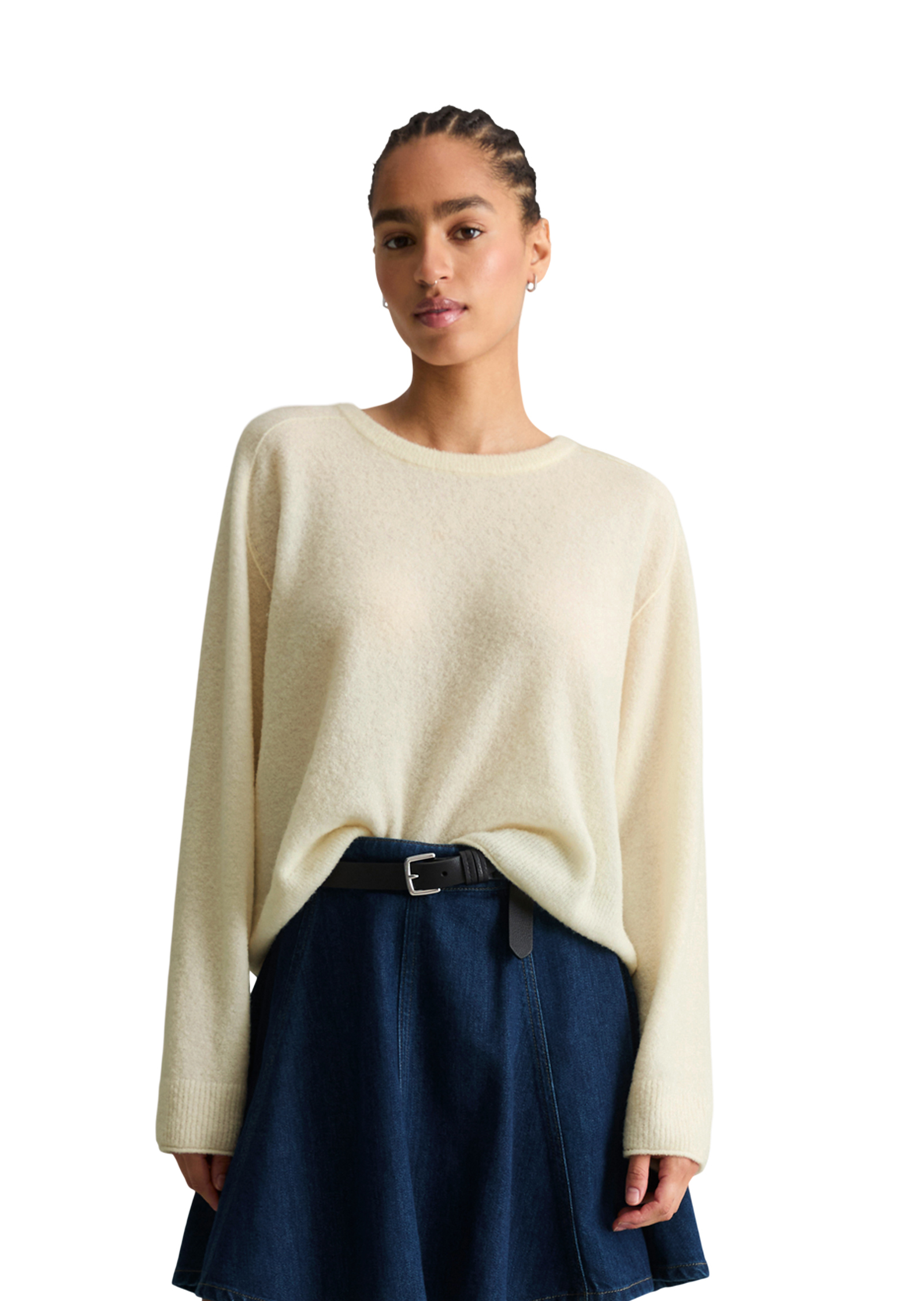 Pull oversize en fil bouclé, MARC O’POLO DENIM