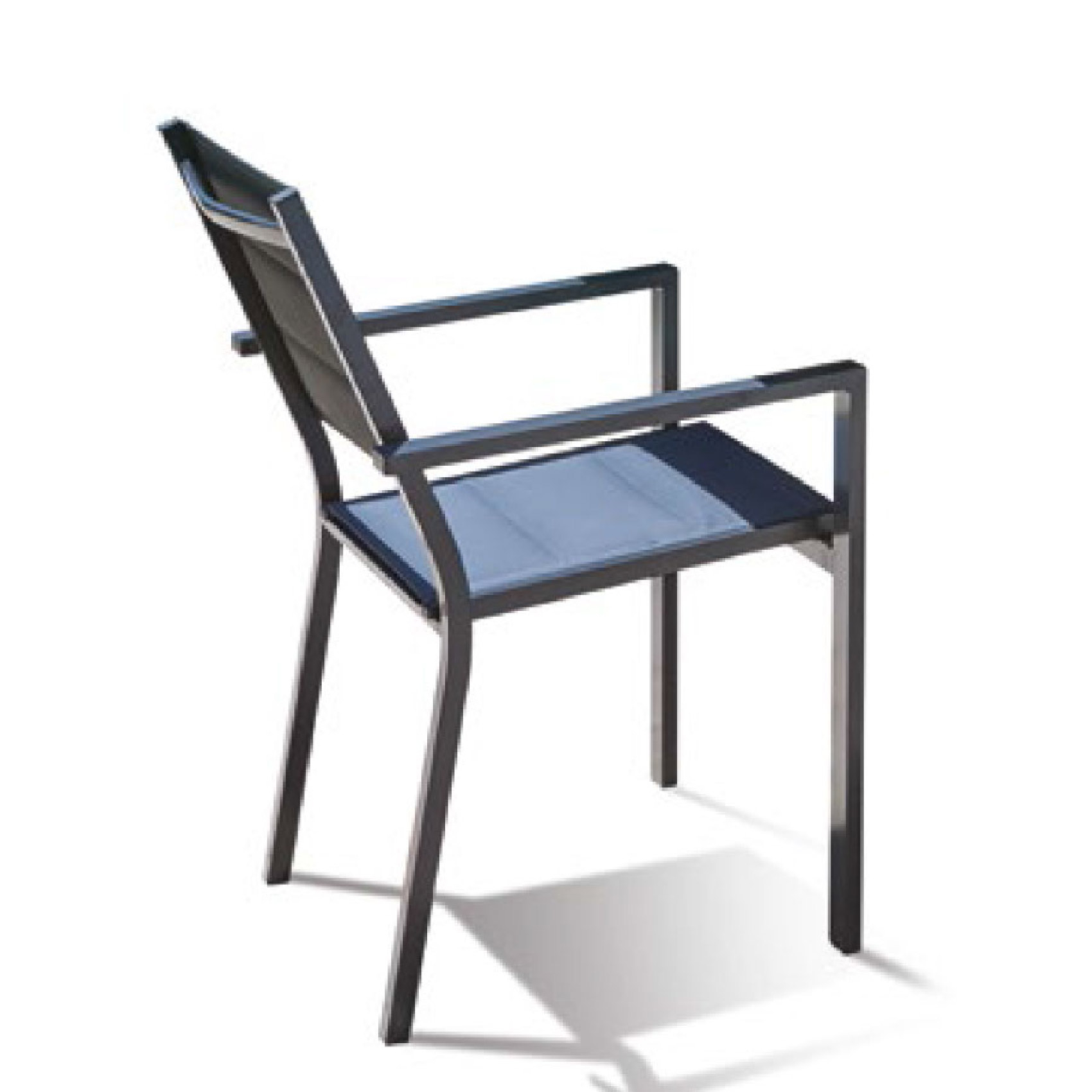 Fauteuil empilable en textilène, HOME MAISON