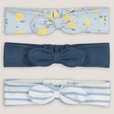 Pack of 3 Headbands in Cotton LA REDOUTE COLLECTIONS