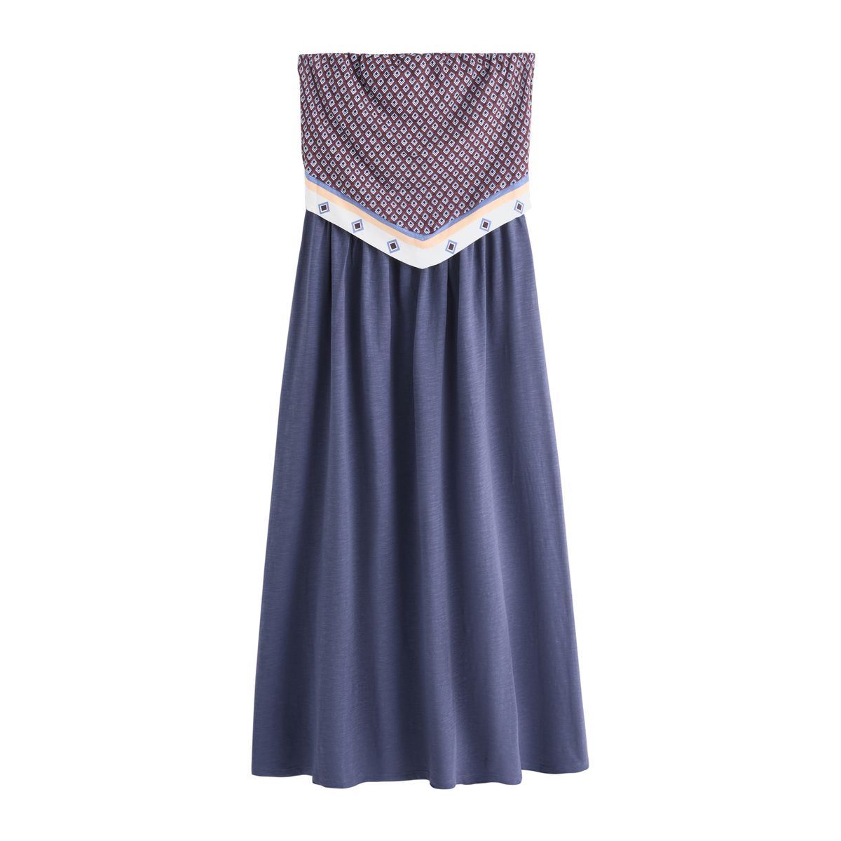 Robe midi bandeau en jersey à ourlet mouchoir, NEXT