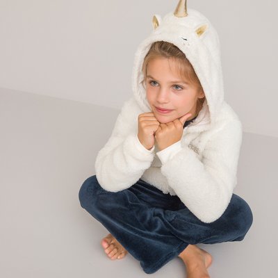 Faux Shearling Unicorn Jacket with Hood LA REDOUTE COLLECTIONS