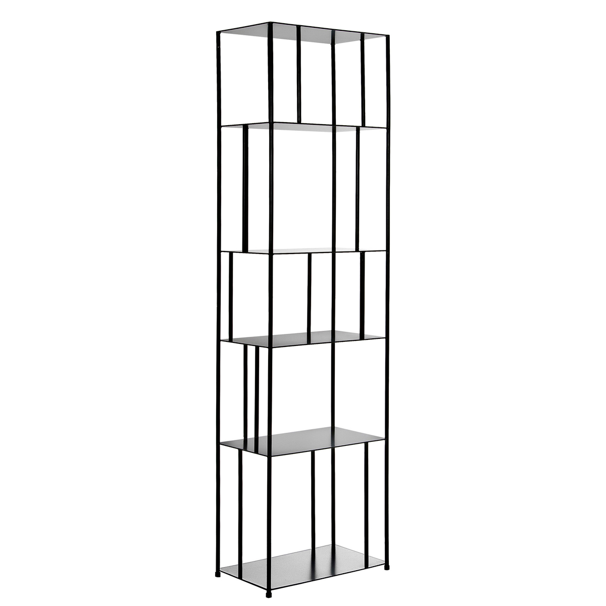 Product photograph of Parallel Minimalist Metal Bookcase from La Redoute UK