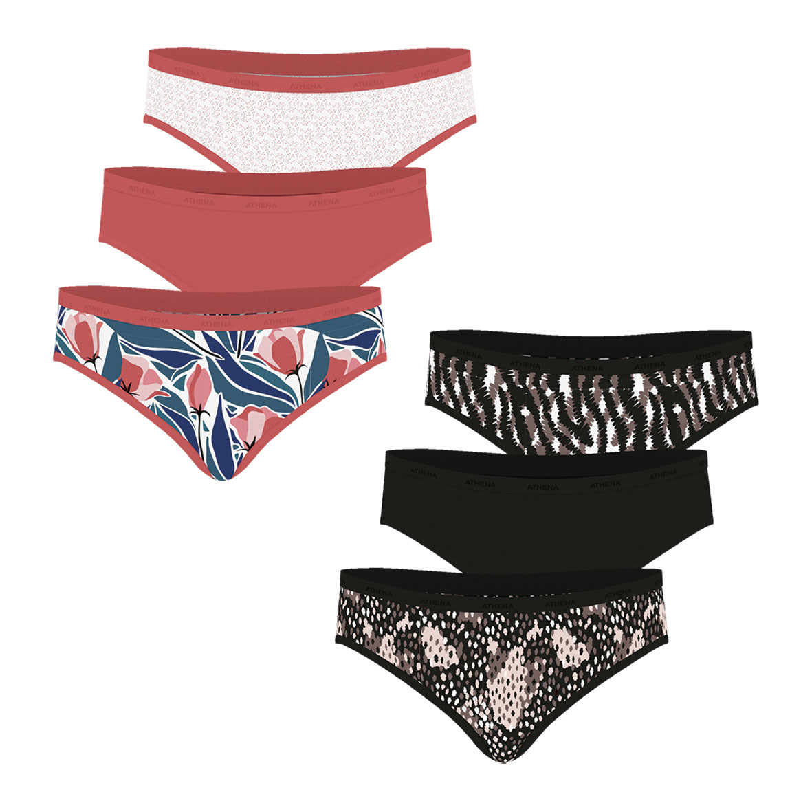Slips, lot de 6, ECOPACK MODE, ATHENA
