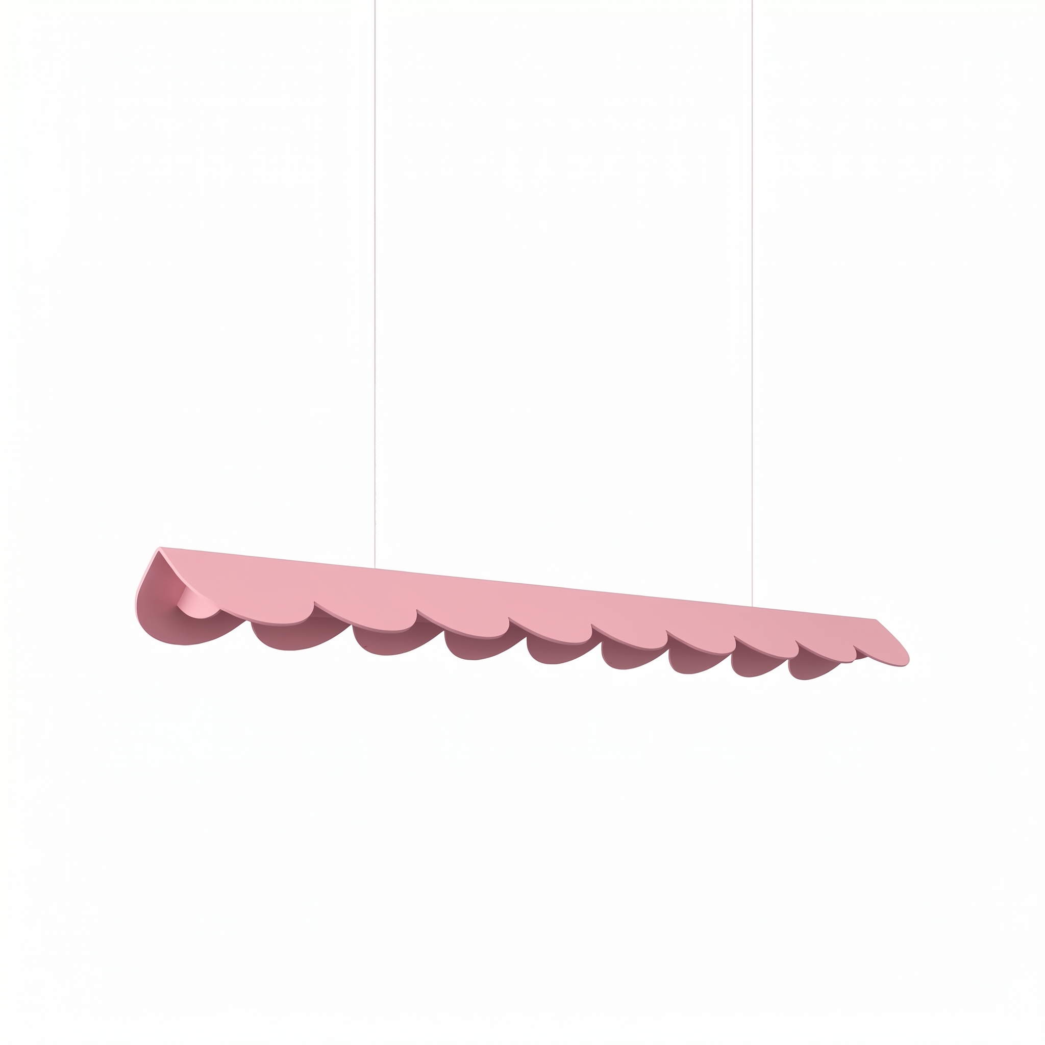 Suspension Aluminium Rose LED 1 Biscuit, EDEN