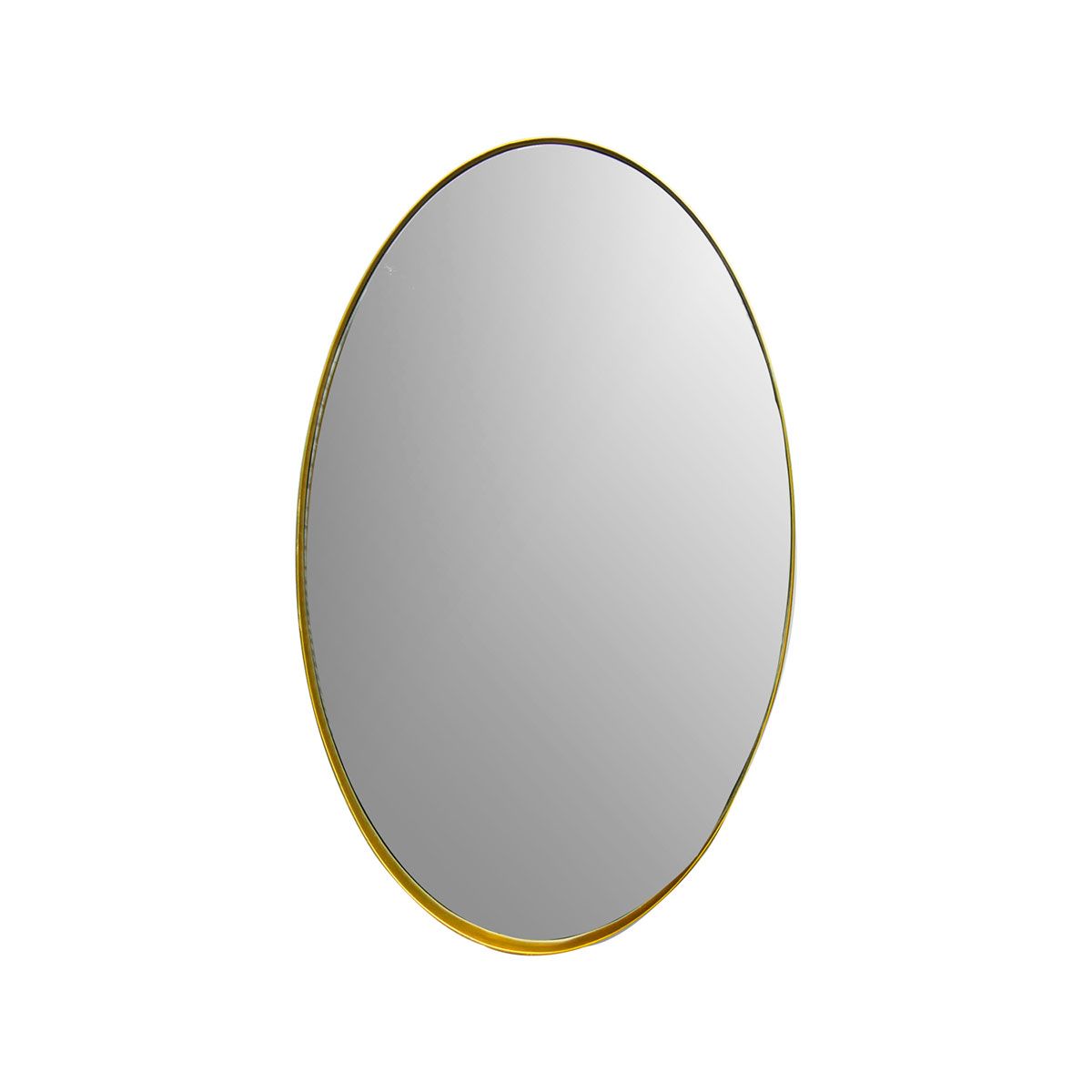 miroir ovale en metal couleur or 61,5x37,5cm - romy