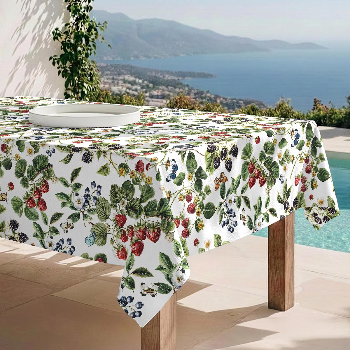 Nappe anti-taches Frutas bosque - 100% coton -, NAF NAF HOME