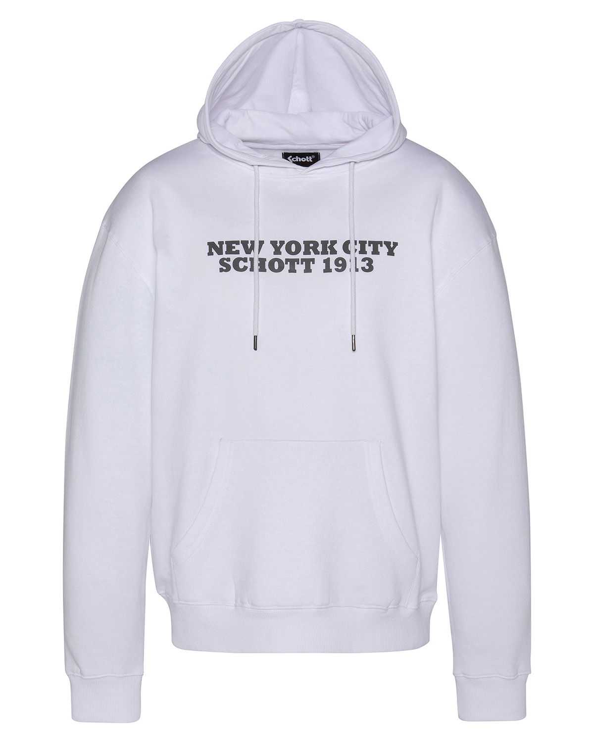 Sweatshirt imprimé cà capuche, SCHOTT