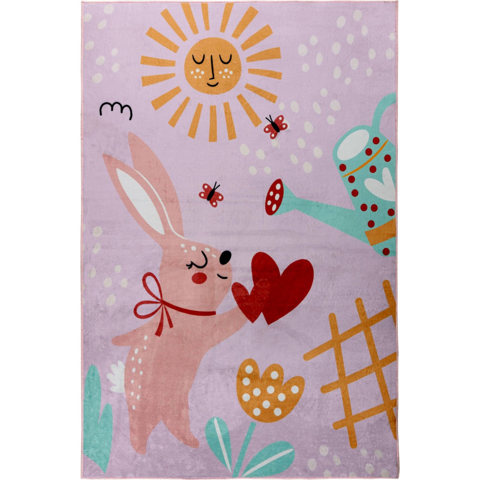 Tapis de jeu enfant rectangulaire motif lapin, ARTE ESPINA