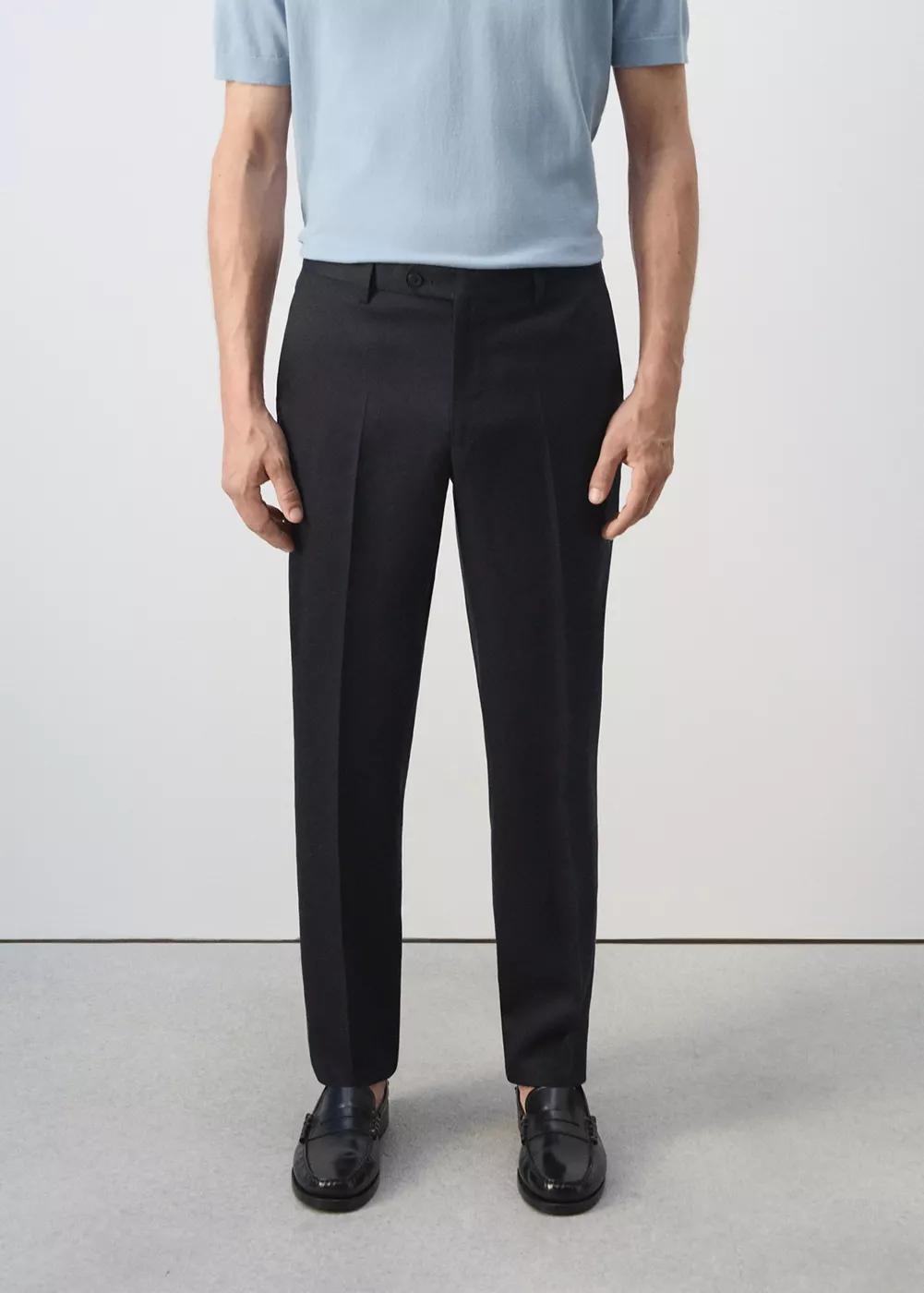 Pantalon de costume Amalfi slim fit, MANGO MAN
