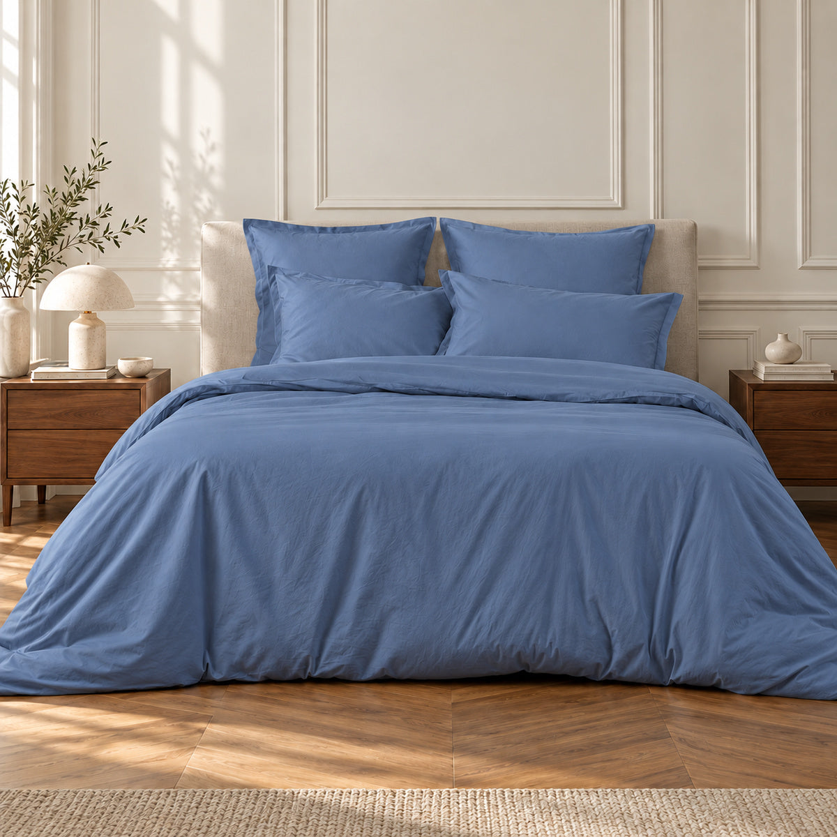 Parure + taies 50x70 percale de coton NINA, FEBRONIE