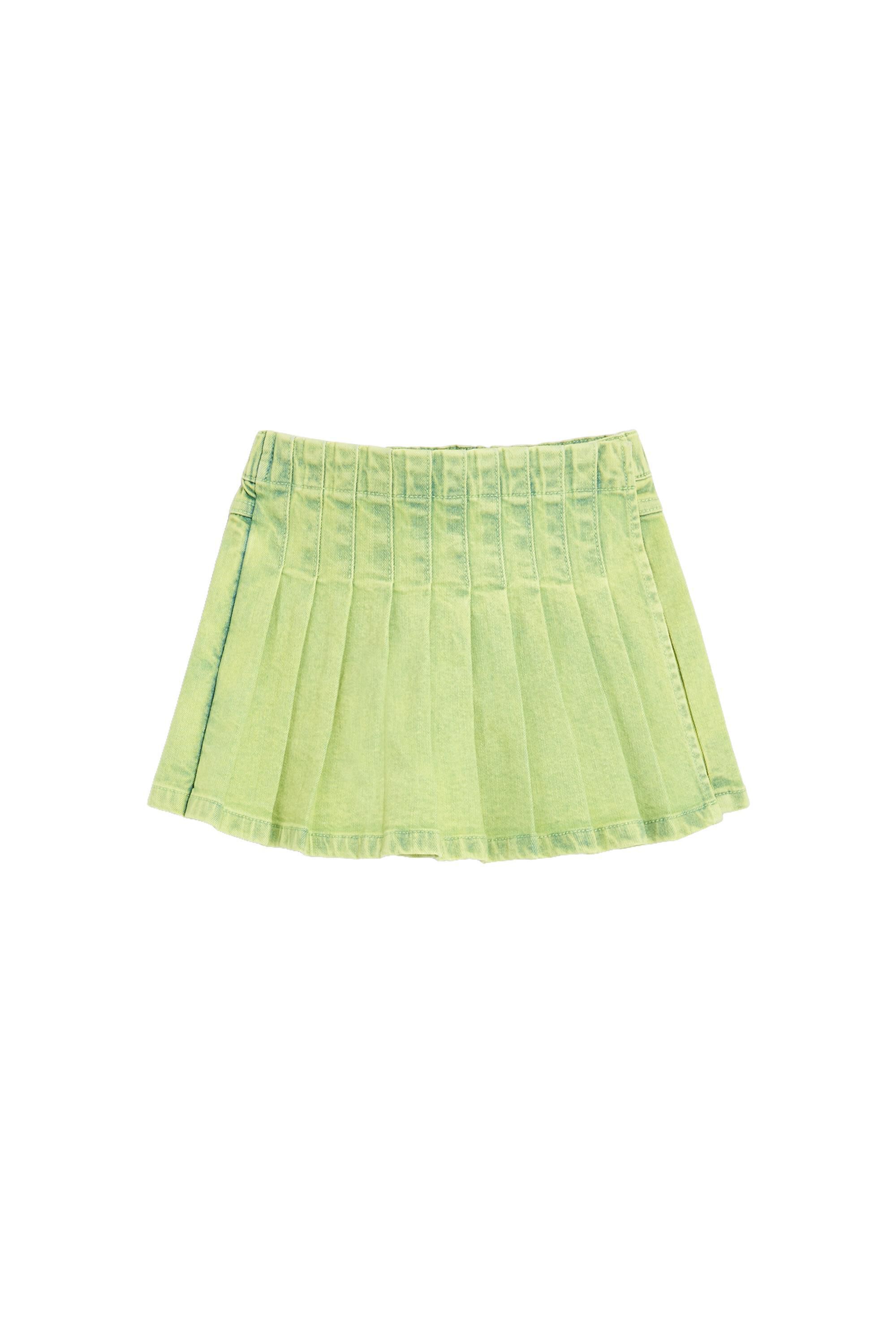 Jupe-culotte en denim plissé, DESIGUAL