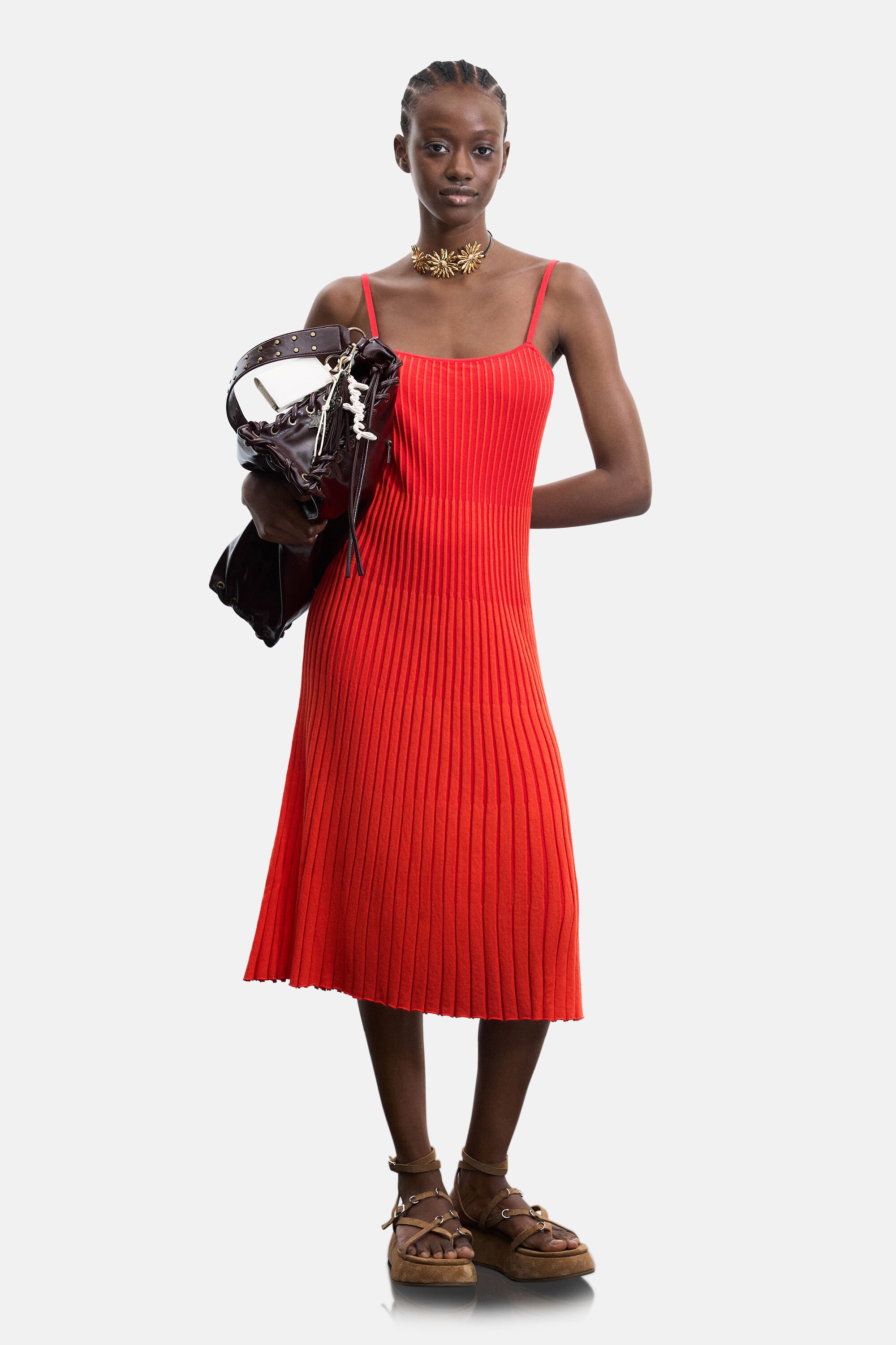 Robe à bretelles 100 % coton, DESIGUAL