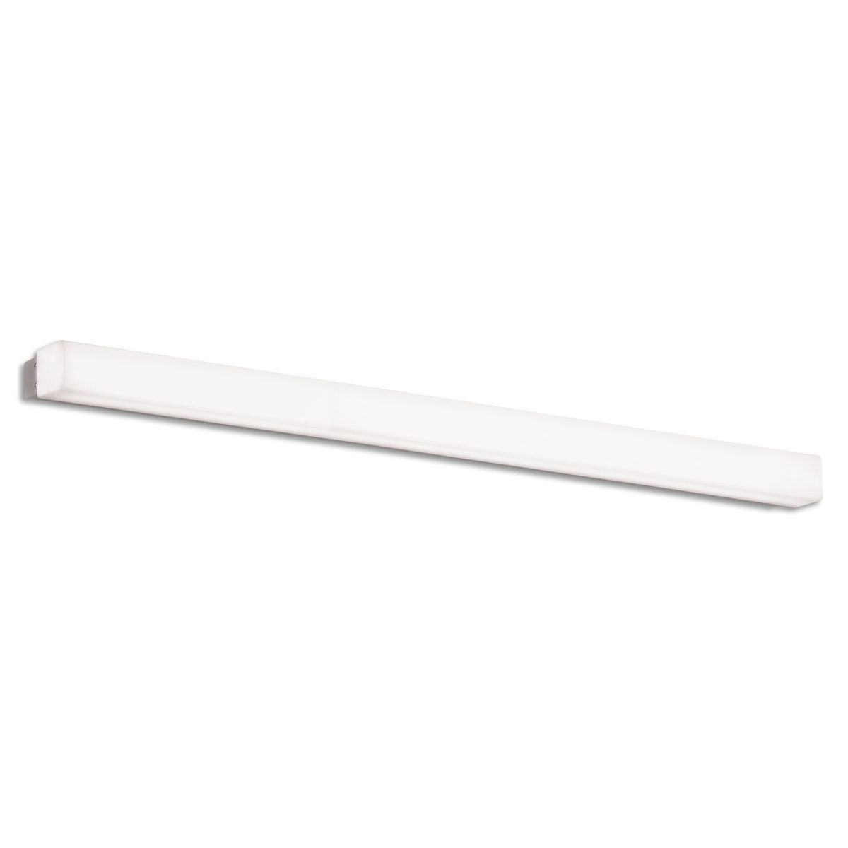 applique salle de bain box 1x15w led argent 3000k