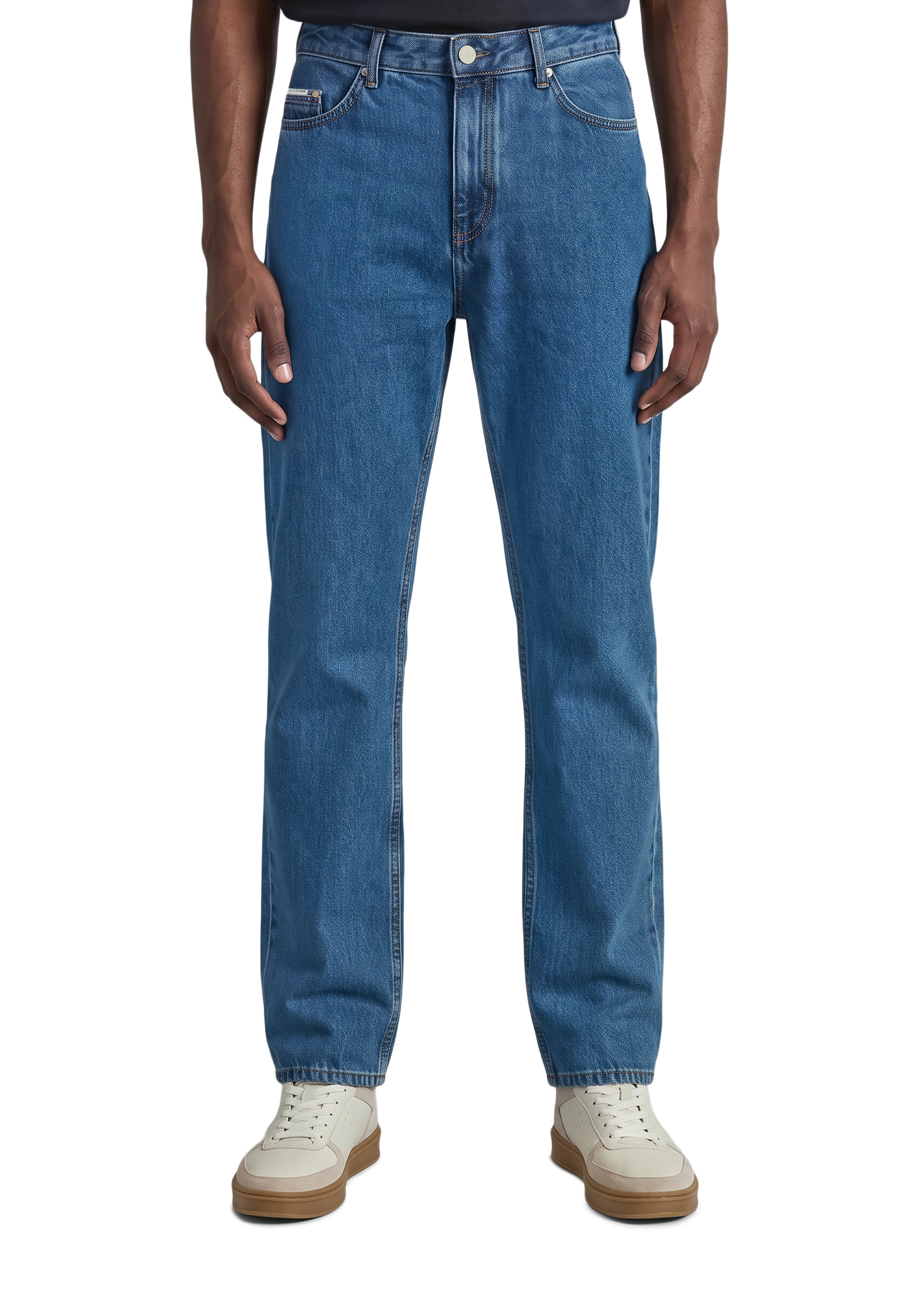 Jeans modèle Sverre droit en pur coton bio, MARC O’POLO DENIM