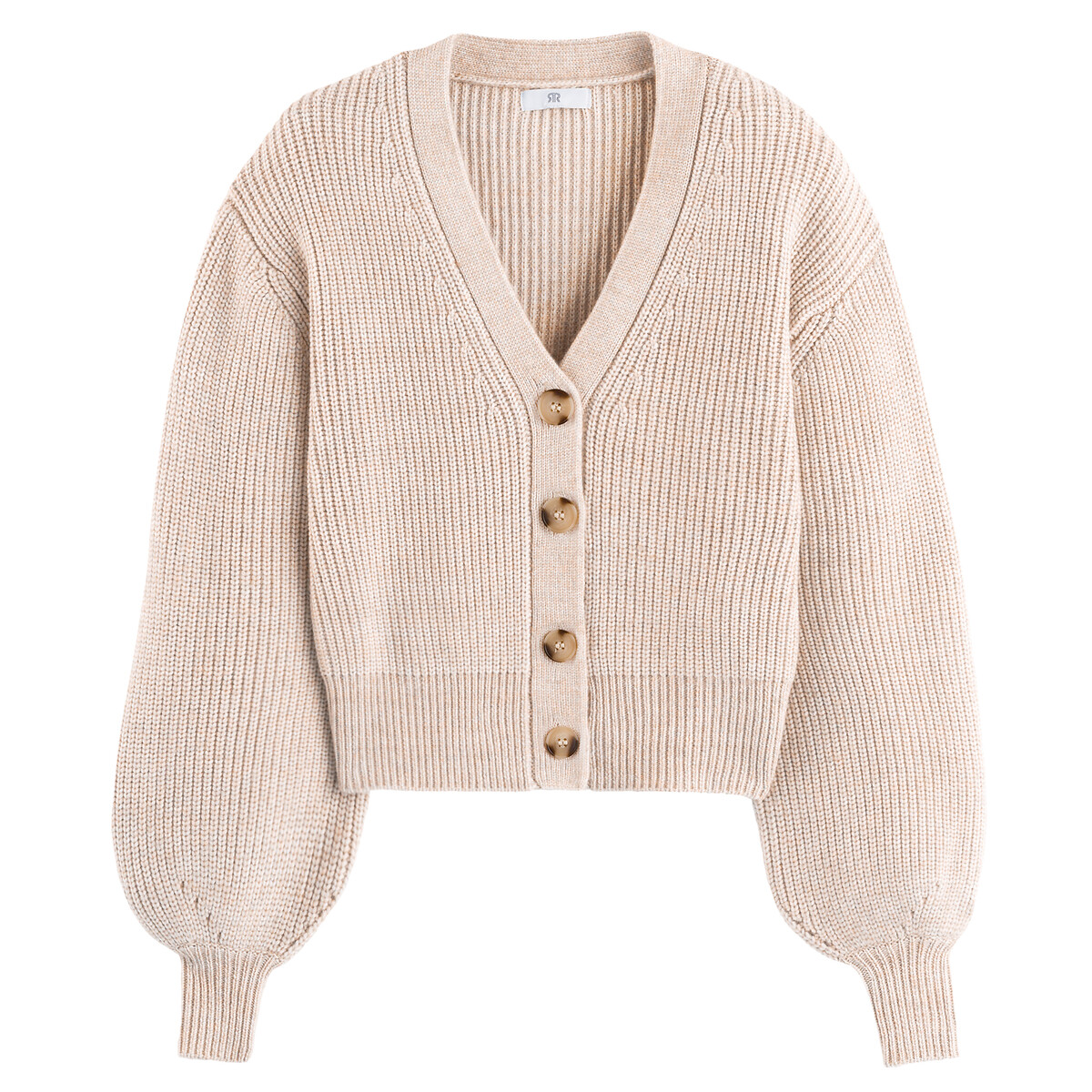 Gilet Col V Boutonne La Redoute Collections La Redoute