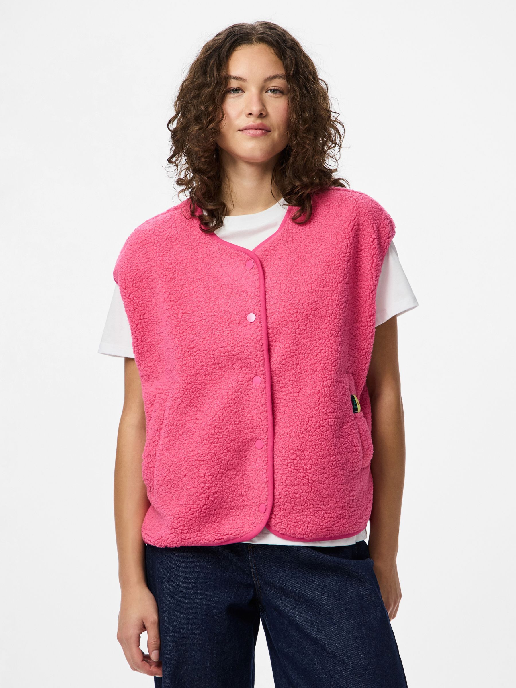 Gilet sans manches en sherpa, PIECES