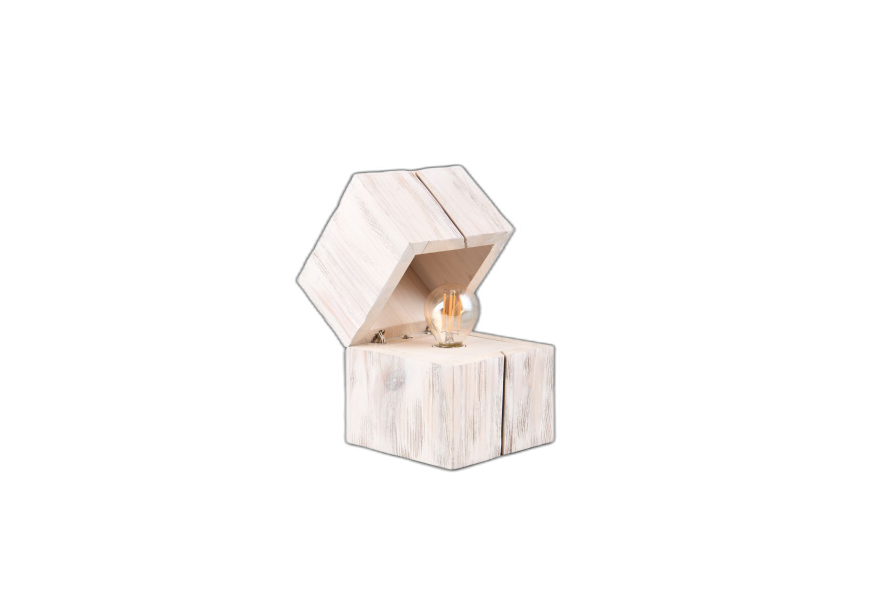 Lampe design en bois vintage, TRESOR, TRIO