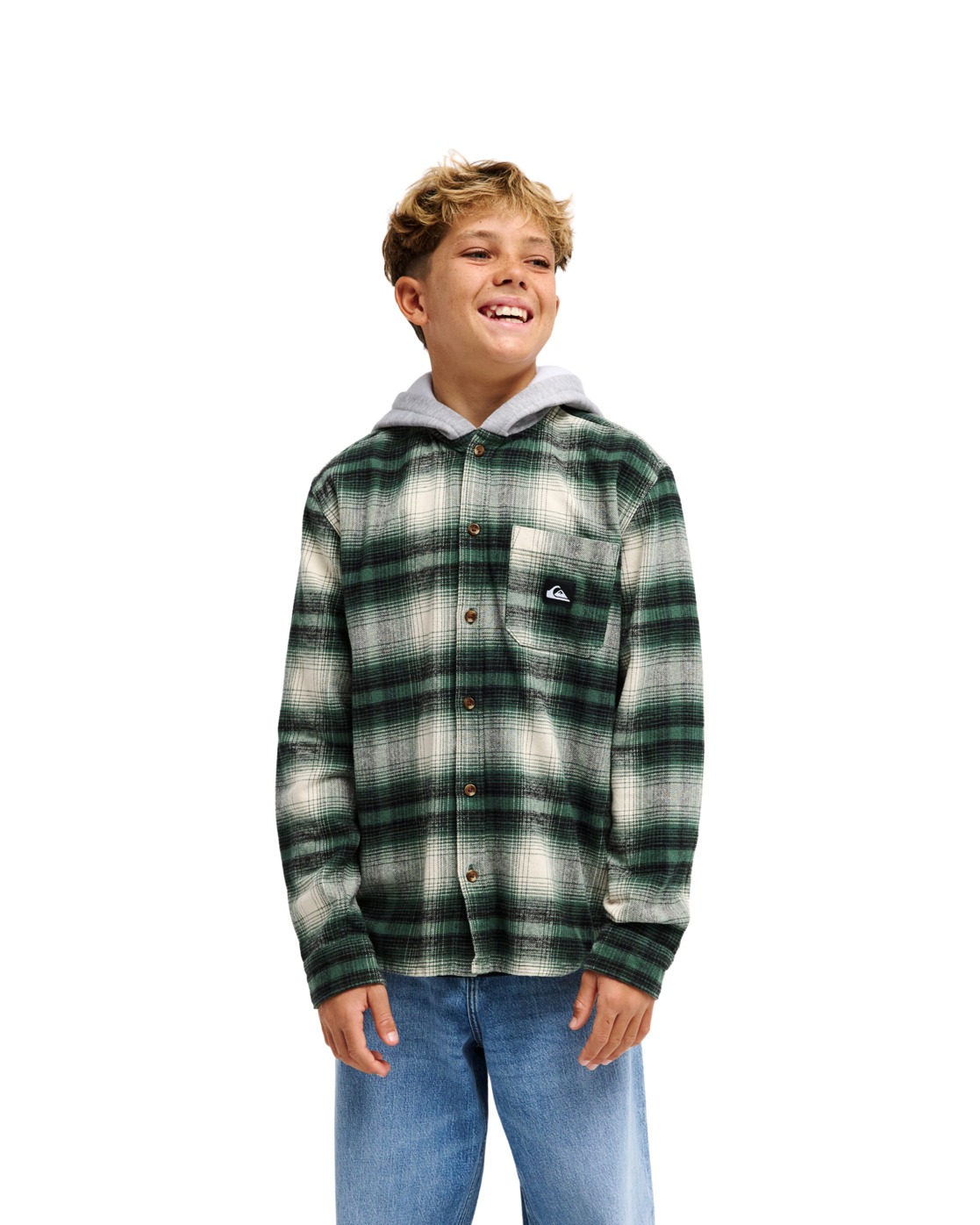 Chemise à capuche en flanelle TIMETABLE, QUIKSILVER