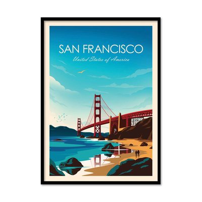 Poster d'art - San Francisco - Studio Inception WALL EDITIONS