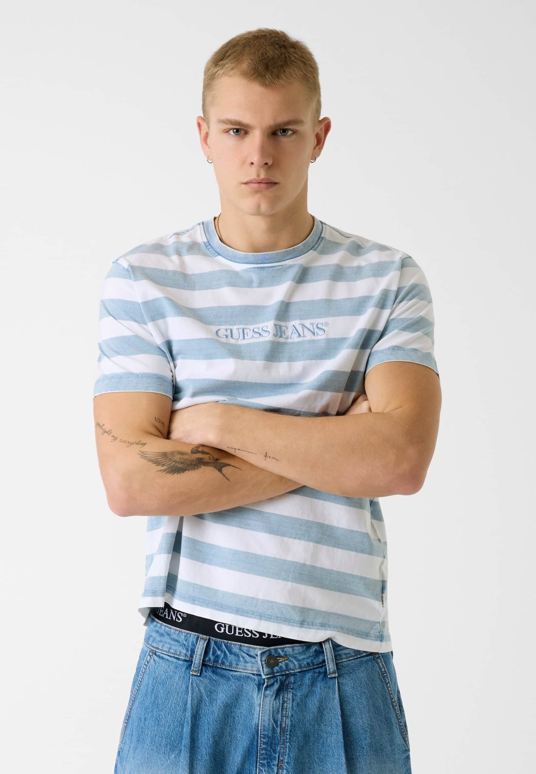 T-Shirt Rayé, GUESS JEANS