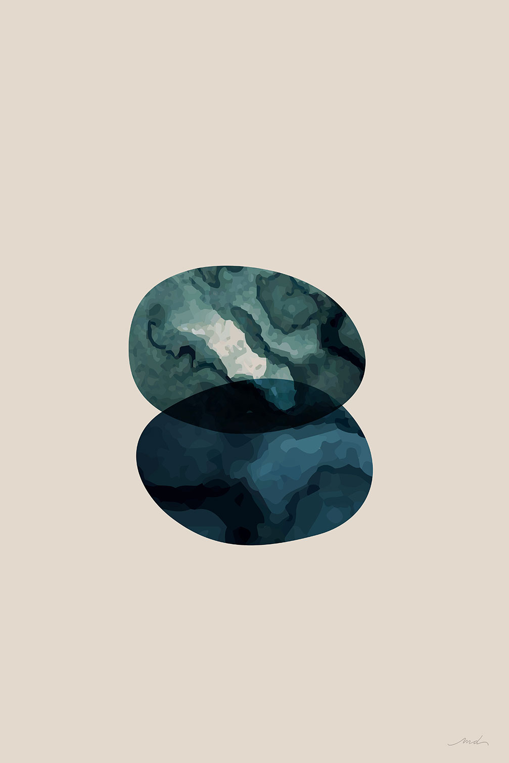 Tableau labradorite vertueuse, HEXOA