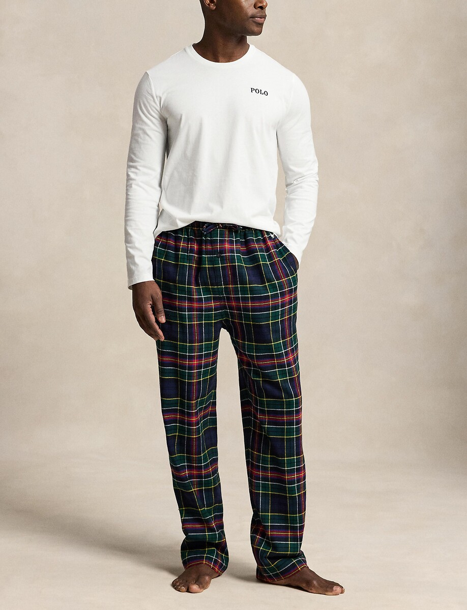 Pyjama jersey et flanelle écossaise, POLO RALPH LAUREN