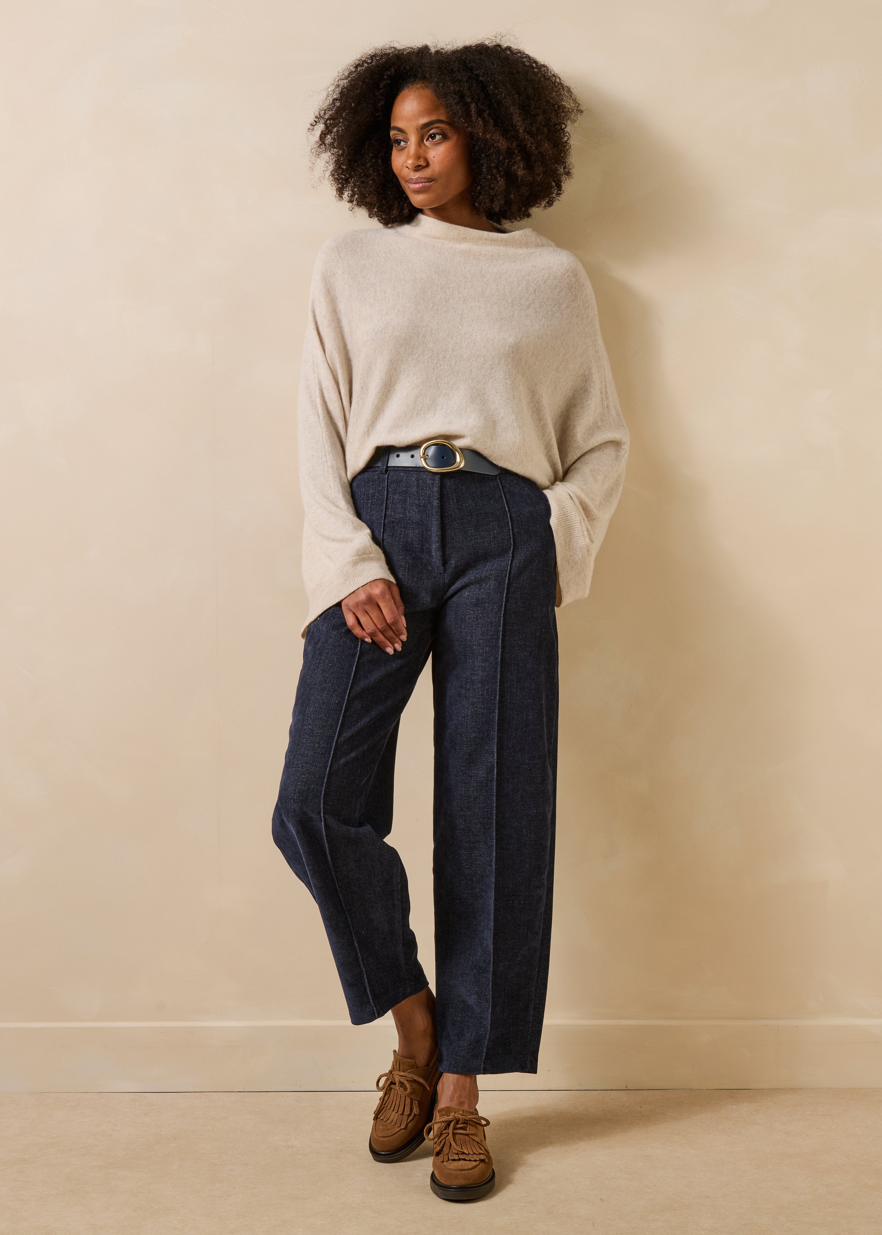 Pantalon 7/8ème en velours, LA FEE MARABOUTEE