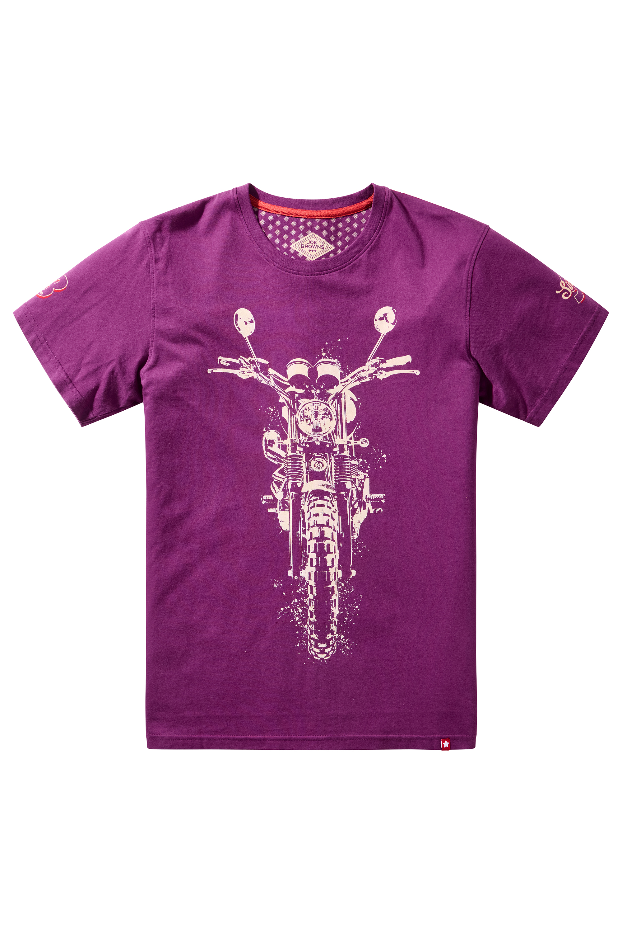 T-shirt graphique moto effet éclaboussures, JOE BROWNS