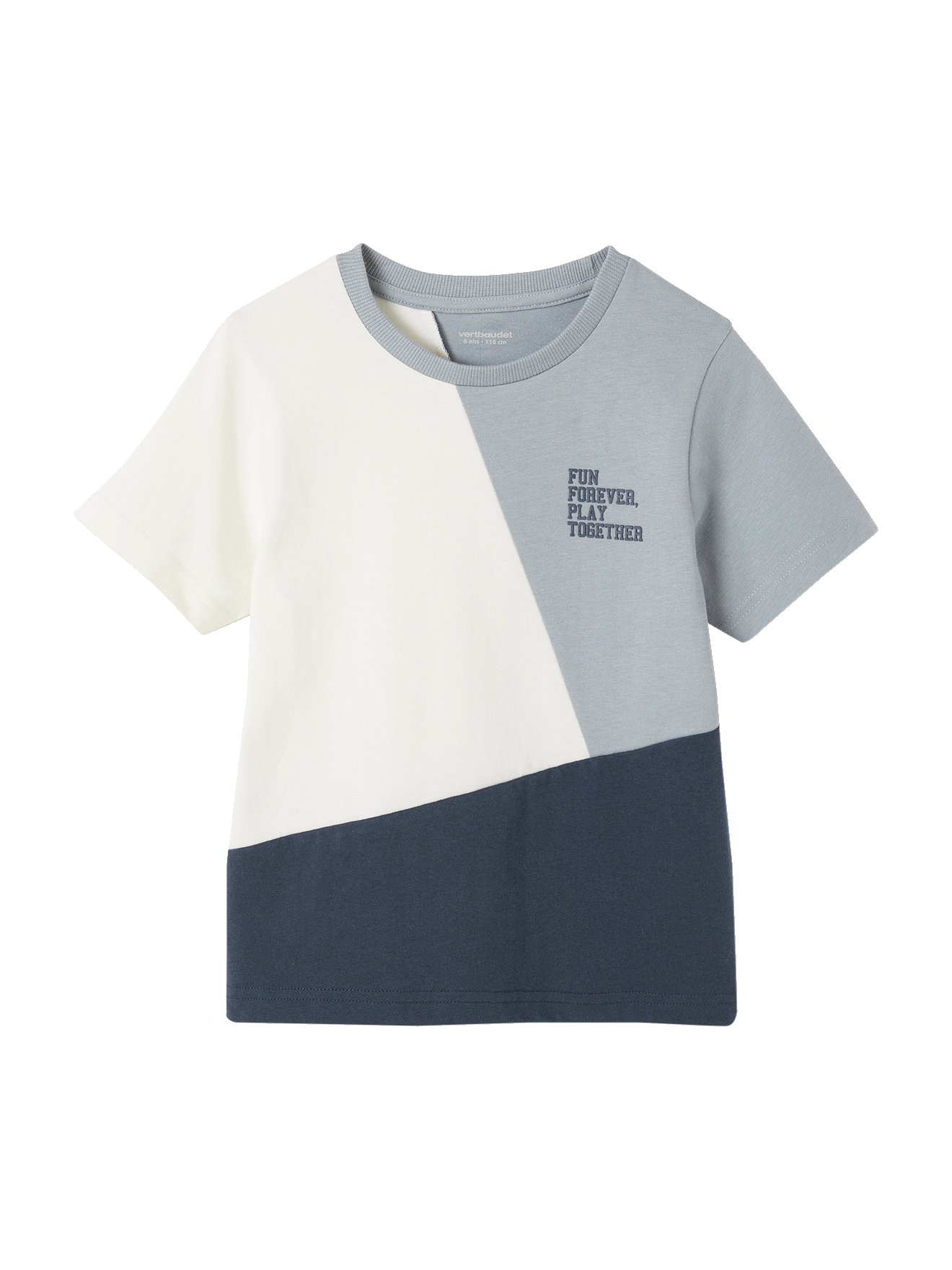 T-shirt sport colorblock manches courtes, VERTBAUDET