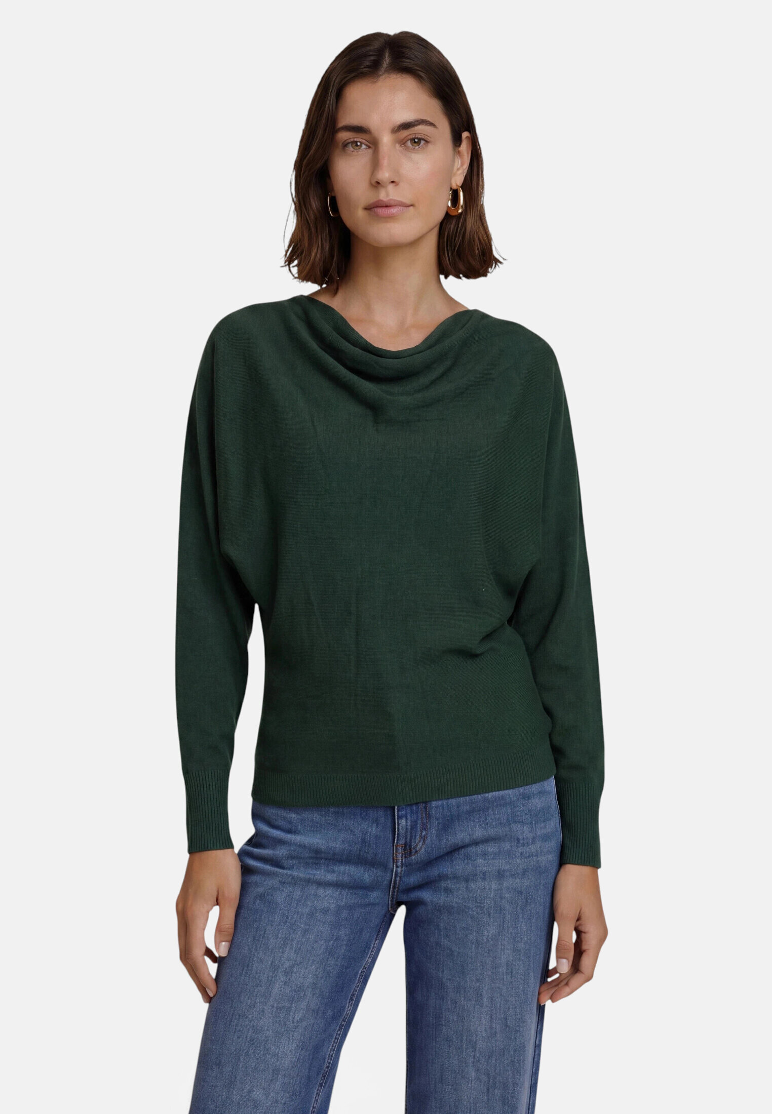 Pull-over en maille à manches chauve-souris, ZERO