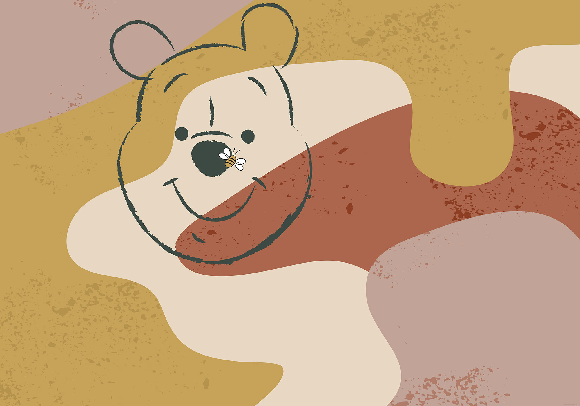 Papier peint Komar - Winnie the Pooh Bee - 400 x 280 cm, HEXOA
