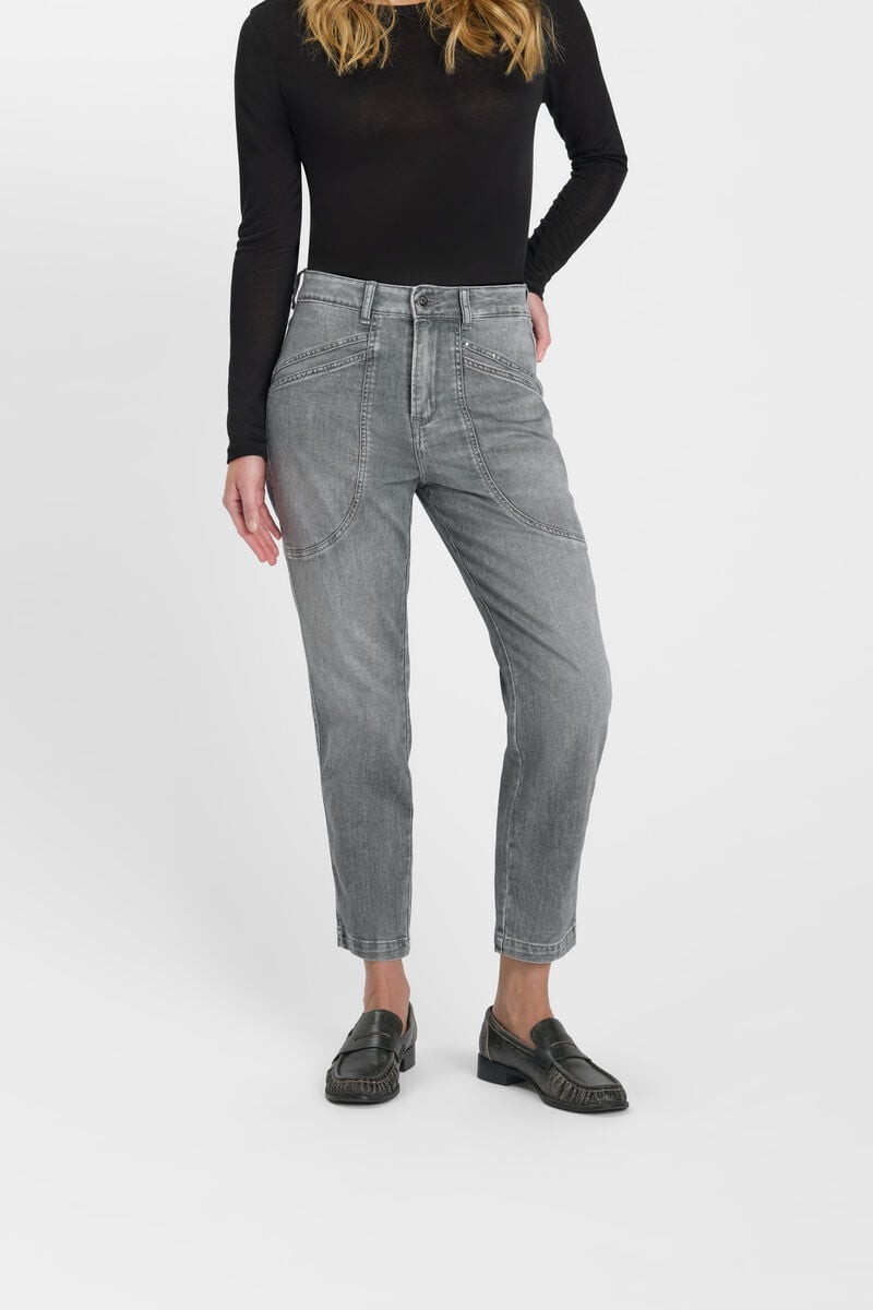Jeans loose, large 400/60 girlfriend , 7/8ème, LE TEMPS DES CERISES