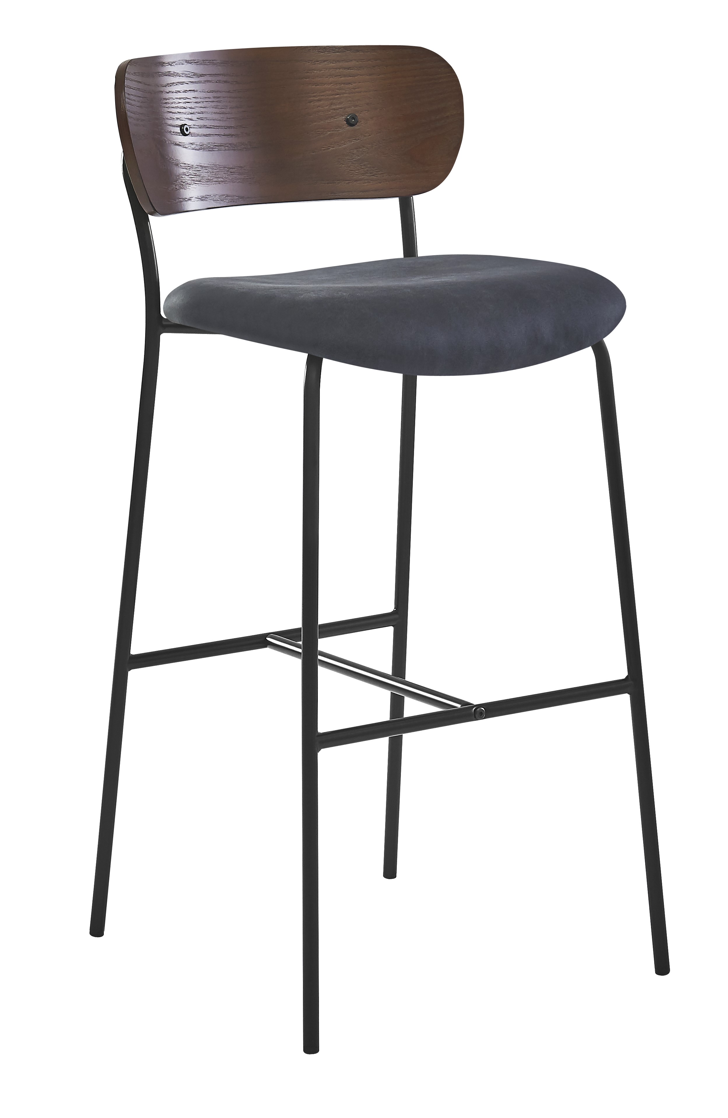 Lot de 2 tabourets de bar en métal, LINCOLN, NORDLYS