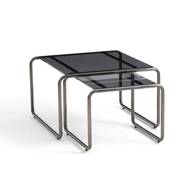 Set of 2 Neso Tempered Glass Coffee Tables LA REDOUTE INTERIEURS