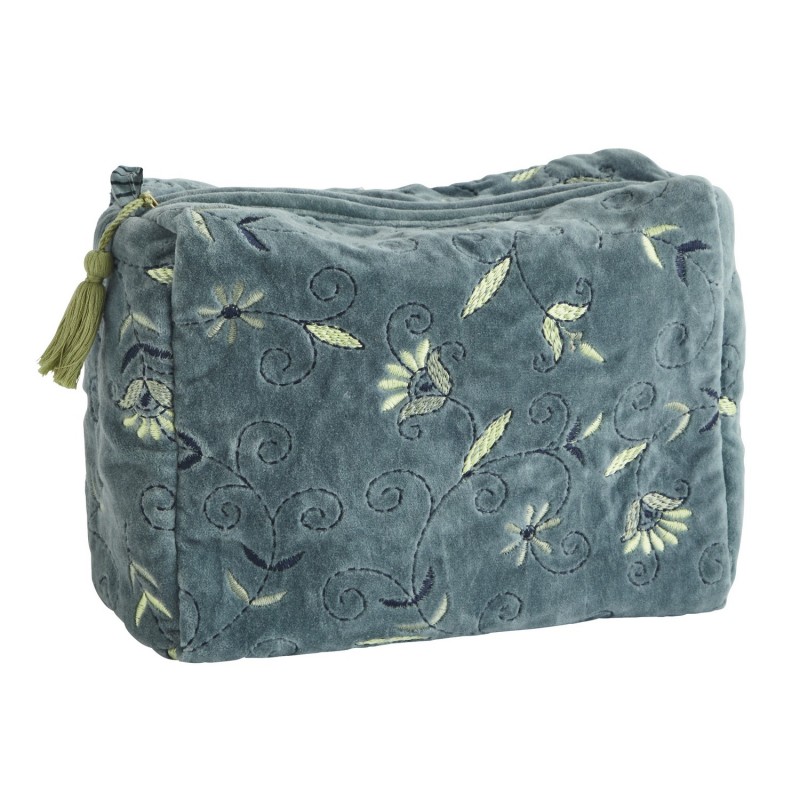 Trousse de toilette velours floral, MADAM STOLTZ