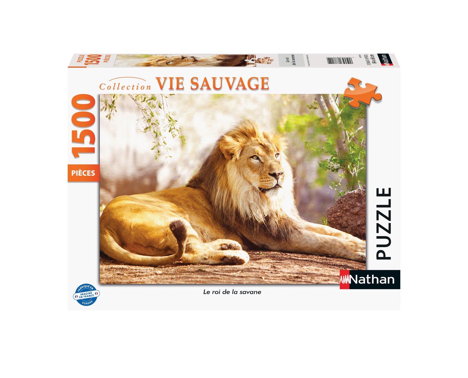 Ravensburger- Puzzle 1500 P Roi De La Savane, NATHAN